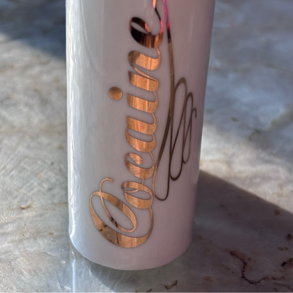 Salt & Pepper Shakers with Gold Writing - Picture 3 of 4